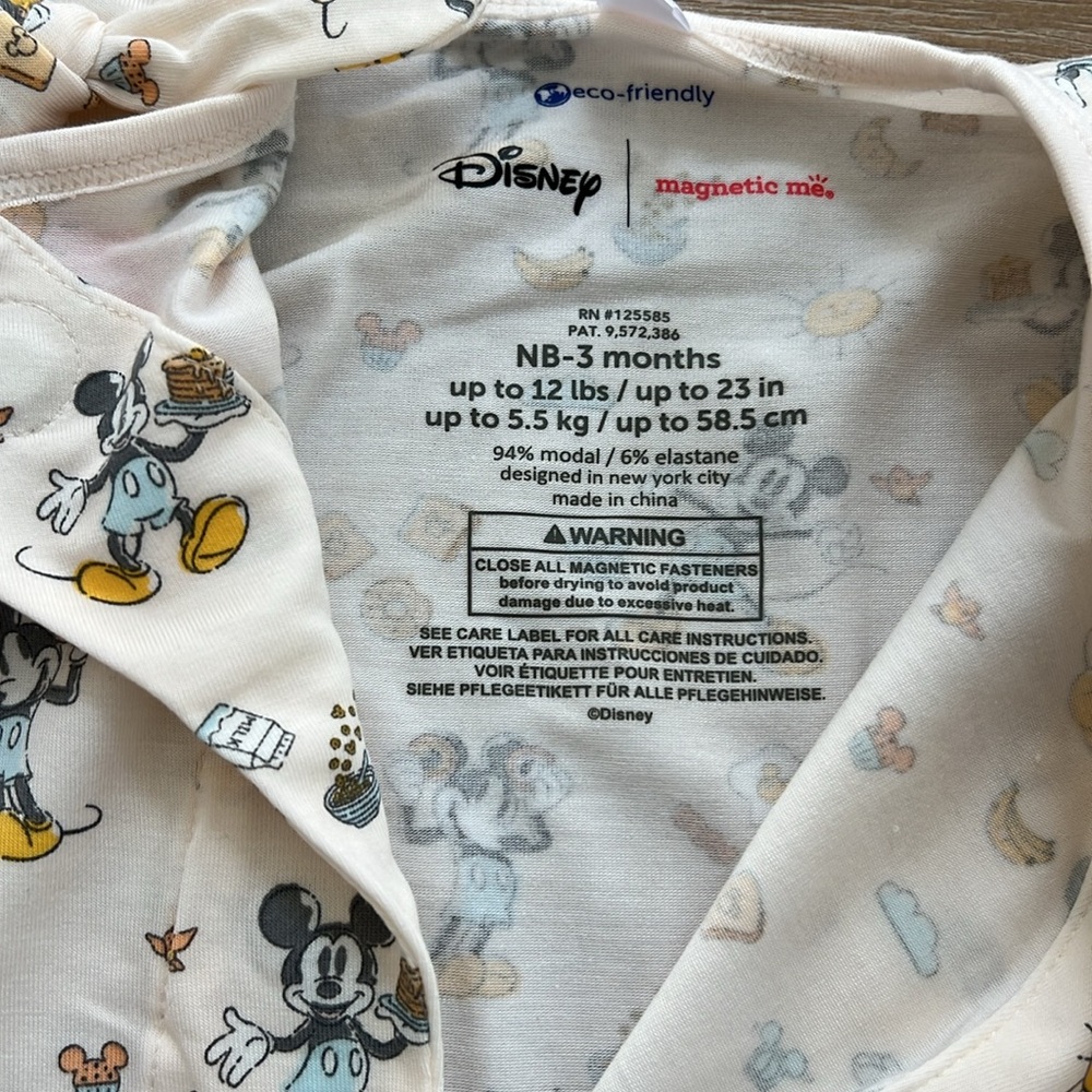 Magnetic Me Disney Mickey’s Brunch Bunch Gown and Hat Newborn-3 months - Picture 5 of 6